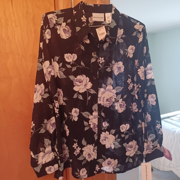Vintage Alfred Dunner long sleeve blouse - Picture 1 of 4
